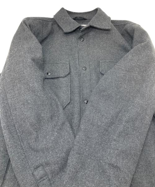 WOOLRICH（ウールリッチ）WOOLRICH (ウールリッチ) ALASKAN WOOL OVERSHIRT  アラスカン ウール オーバーシャツ ブルガリア製 チャコールグレー サイズ:Mの古着・服飾アイテム