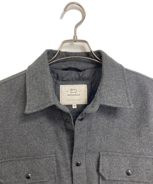 WOOLRICH（ウールリッチ）WOOLRICH (ウールリッチ) ALASKAN WOOL OVERSHIRT  アラスカン ウール オーバーシャツ ブルガリア製 チャコールグレー サイズ:Mの古着・服飾アイテム