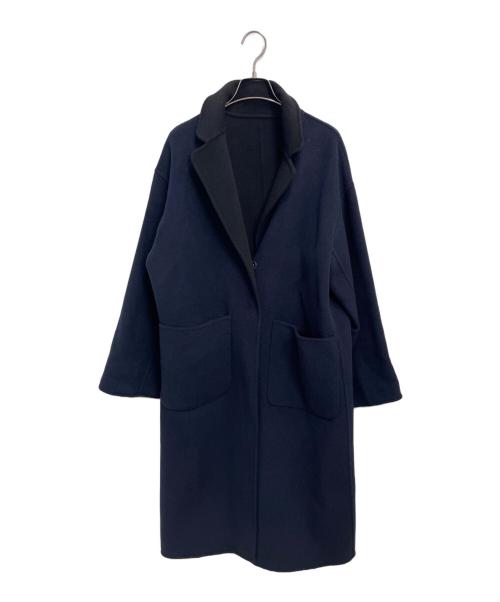 SOEJU（ソージュ）SOEJU (ソージュ) ウールリバーシブルコート ネイビー サイズ:Fの古着・服飾アイテム