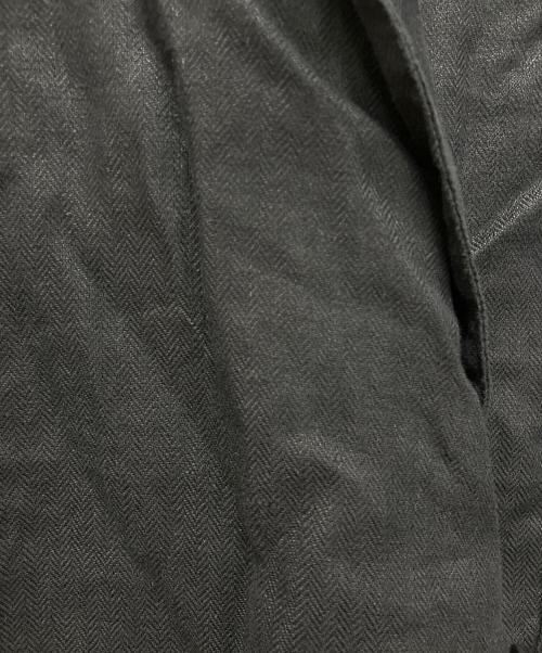 kurashi&trips publishing（クラシアンドトリップス パブリッシング）kurashi&trips publishing (クラシアンドトリップス パブリッシング) KAGURE (カグレ) フレンチリネンテーラードジャケット ブラック サイズ:Sの古着・服飾アイテム