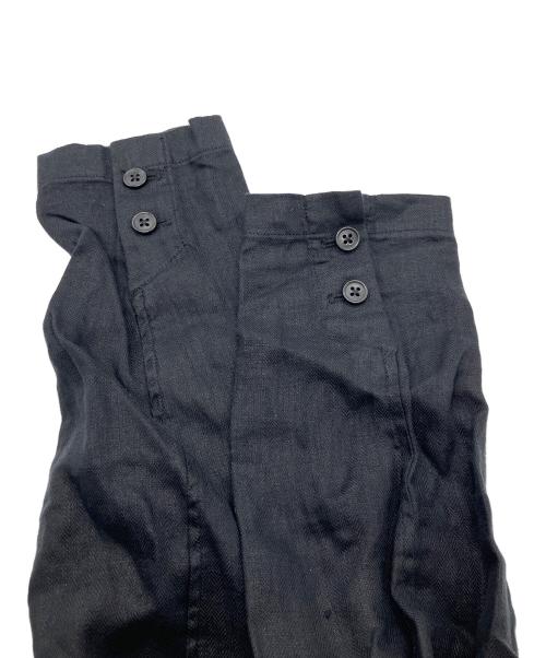 kurashi&trips publishing（クラシアンドトリップス パブリッシング）kurashi&trips publishing (クラシアンドトリップス パブリッシング) KAGURE (カグレ) フレンチリネンテーラードジャケット ブラック サイズ:Sの古着・服飾アイテム