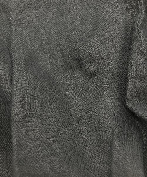 kurashi&trips publishing（クラシアンドトリップス パブリッシング）kurashi&trips publishing (クラシアンドトリップス パブリッシング) KAGURE (カグレ) フレンチリネンテーラードジャケット ブラック サイズ:Sの古着・服飾アイテム