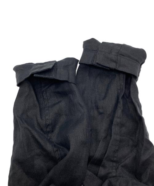 kurashi&trips publishing（クラシアンドトリップス パブリッシング）kurashi&trips publishing (クラシアンドトリップス パブリッシング) KAGURE (カグレ) フレンチリネンテーラードジャケット ブラック サイズ:Sの古着・服飾アイテム