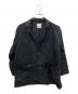 kurashi&trips publishing（クラシアンドトリップス パブリッシング）の古着「フレンチリネンテーラードジャケット」｜ブラック