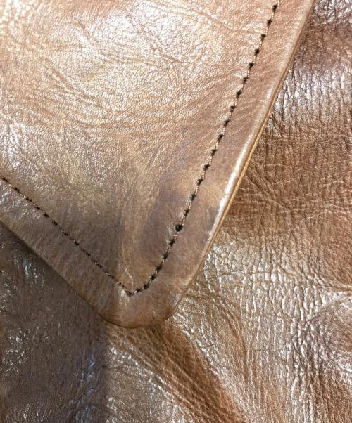 MEN'S BIGI（メンズビギ）MEN'S BIGI (メンズビギ) カウレザージャケット ブラウン サイズ:4の古着・服飾アイテム