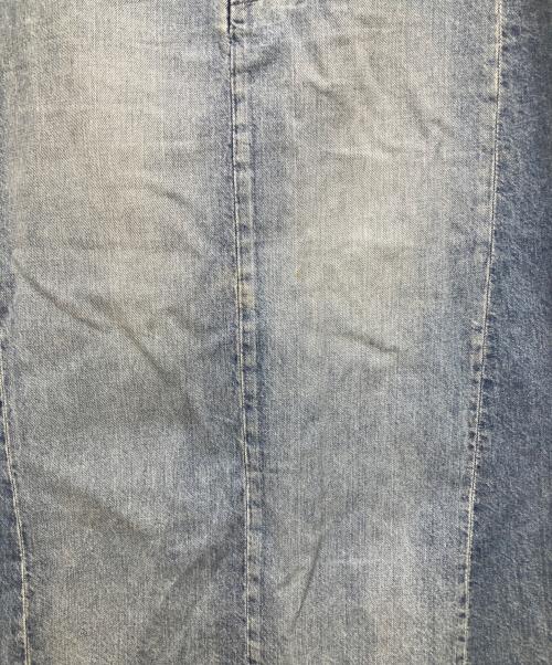 MADISON BLUE（マディソンブルー）MADISON BLUE (マディソンブルー)  HEM CUT MID-LENGTH SK DENIM 　カットオフデニムスカート ブルー サイズ:1の古着・服飾アイテム