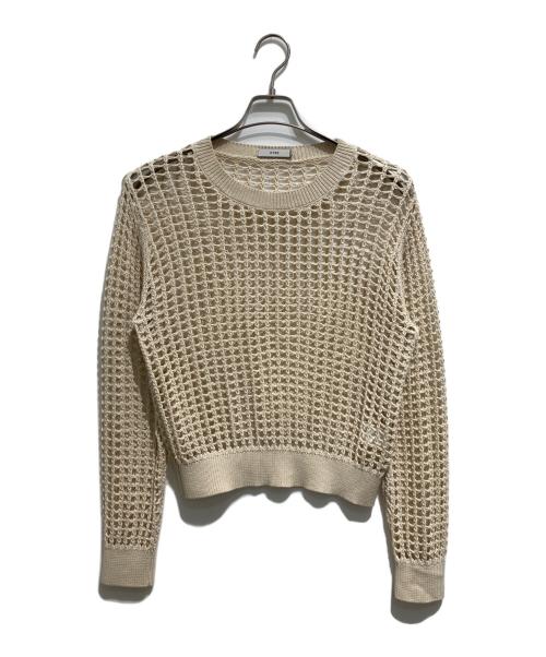 HYKE（ハイク）HYKE (ハイク) CROCHETED SWEATER ベージュ サイズ:Sの古着・服飾アイテム