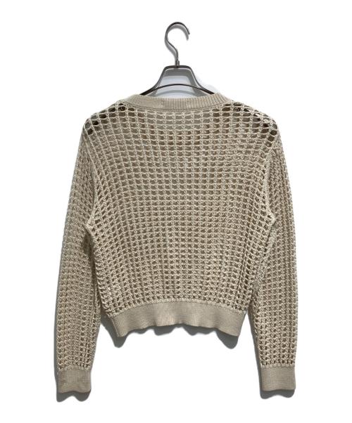 HYKE（ハイク）HYKE (ハイク) CROCHETED SWEATER ベージュ サイズ:Sの古着・服飾アイテム