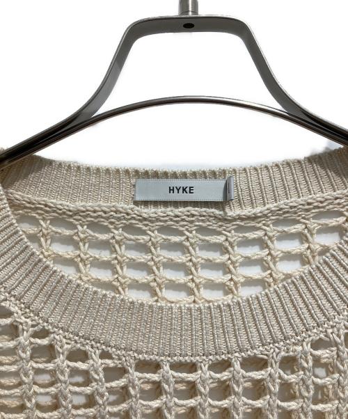 HYKE（ハイク）HYKE (ハイク) CROCHETED SWEATER ベージュ サイズ:Sの古着・服飾アイテム