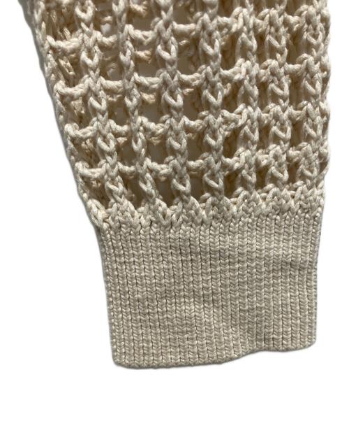 HYKE（ハイク）HYKE (ハイク) CROCHETED SWEATER ベージュ サイズ:Sの古着・服飾アイテム