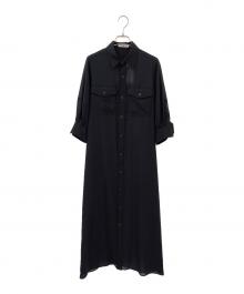 HYKE（ハイク）の古着「SHEER TWILL DRESS」｜ブラック