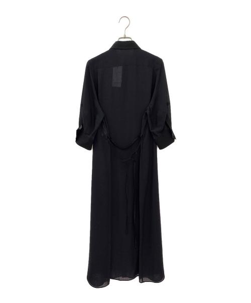 HYKE（ハイク）HYKE (ハイク) SHEER TWILL DRESS ブラック サイズ:Sの古着・服飾アイテム