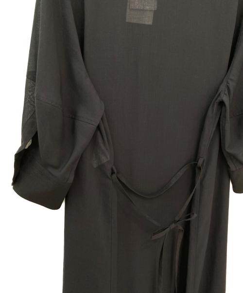HYKE（ハイク）HYKE (ハイク) SHEER TWILL DRESS ブラック サイズ:Sの古着・服飾アイテム