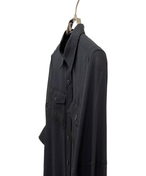 HYKE（ハイク）HYKE (ハイク) SHEER TWILL DRESS ブラック サイズ:Sの古着・服飾アイテム