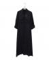 HYKE（ハイク）の古着「SHEER TWILL DRESS」｜ブラック