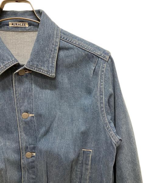 AURALEE（オーラリー）AURALEE (オーラリー) SELVEDGE FADED LIGHT DENIM BLOUSON(セルビッジファイディッドライトデニムブルゾン) ライトインディゴ サイズ:1の古着・服飾アイテム