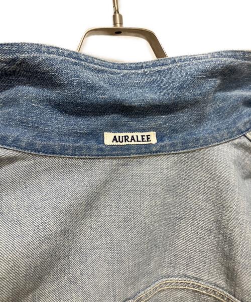 AURALEE（オーラリー）AURALEE (オーラリー) SELVEDGE FADED LIGHT DENIM BLOUSON(セルビッジファイディッドライトデニムブルゾン) ライトインディゴ サイズ:1の古着・服飾アイテム