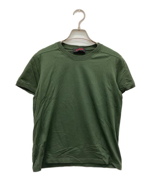 CABAN（キャバン）CABAN (キャバン) コットン リブコンビクルーネックプルオーバー オリーブ サイズ:Mの古着・服飾アイテム