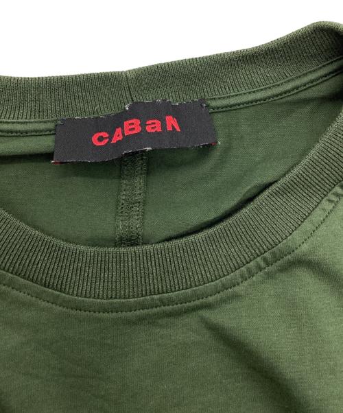 CABAN（キャバン）CABAN (キャバン) コットン リブコンビクルーネックプルオーバー オリーブ サイズ:Mの古着・服飾アイテム