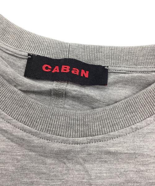 CABAN（キャバン）CABaN (キャバン) コットン リブコンビクルーネックプルオーバー グレー サイズ:Mの古着・服飾アイテム