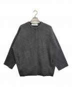 JOURNAL STANDARDジャーナルスタンダード）の古着「ダブルフェイスコクーンカーディガン」｜グレー