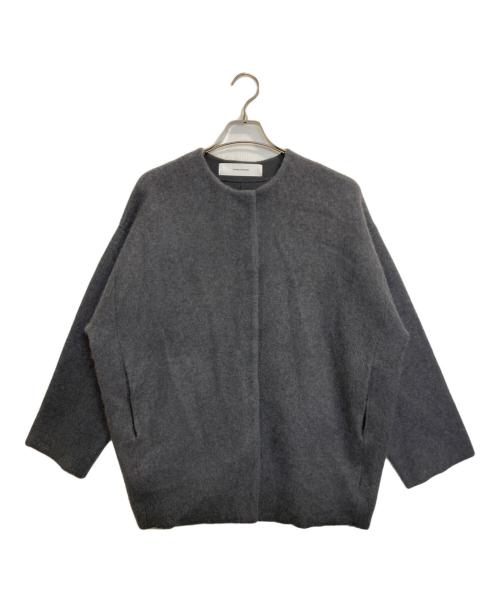 JOURNAL STANDARD（ジャーナルスタンダード）JOURNAL STANDARD (ジャーナルスタンダード) ダブルフェイスコクーンカーディガン グレー サイズ:-の古着・服飾アイテム