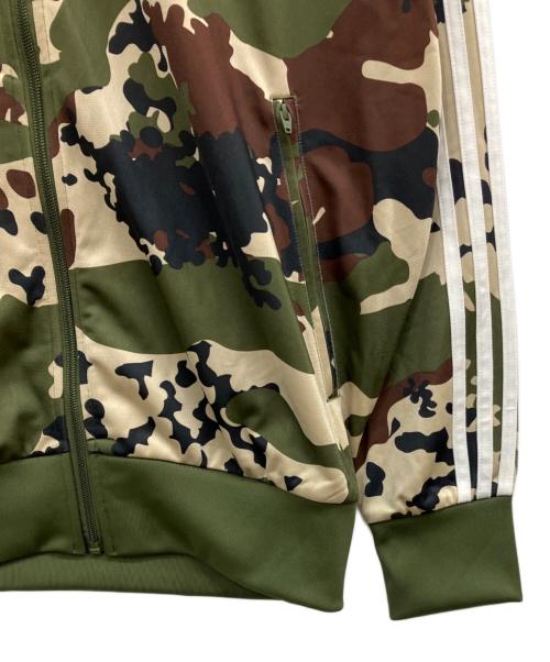 adidas（アディダス）adidas (アディダス) カモ フットボール トラックトップ グリーン サイズ:2XLの古着・服飾アイテム