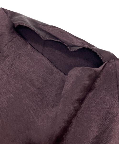 ASTRAET（アストラット）ASTRAET (アストラット) ストライプソクショウイージーワイドパンツ ブラウンの古着・服飾アイテム