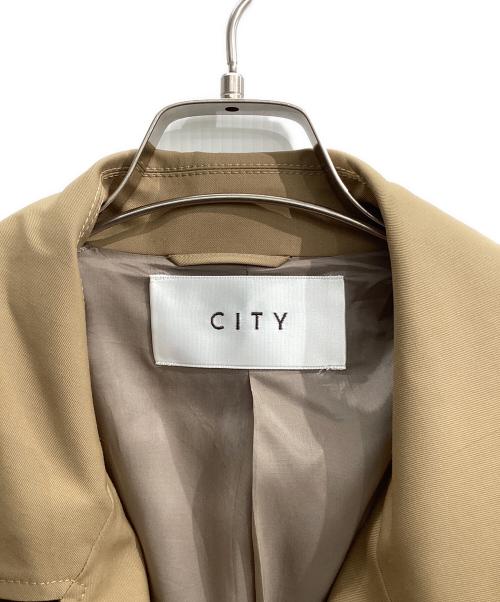 CITY（シティ）CITY (シティ) ウールギャバトレンチコート ベージュ サイズ:1の古着・服飾アイテム