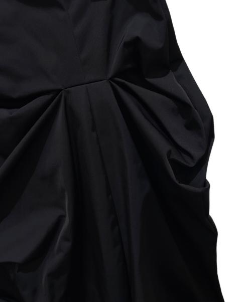 ENFOLD（エンフォルド）ENFOLD (エンフォルド) メモリーツイルランダムタックスカート ブラック サイズ:38の古着・服飾アイテム