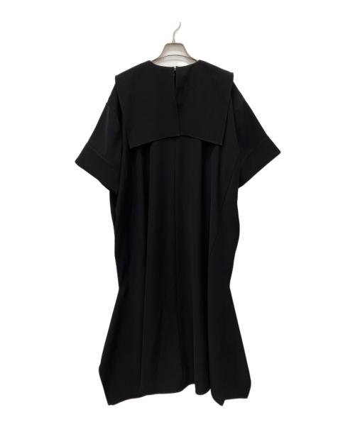 ENFOLD（エンフォルド）ENFOLD (エンフォルド) スクエア ワイド DRESS ブラック サイズ:36の古着・服飾アイテム