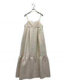 sahara（サハラ）の古着「Smocking Design Dress」｜アイボリー