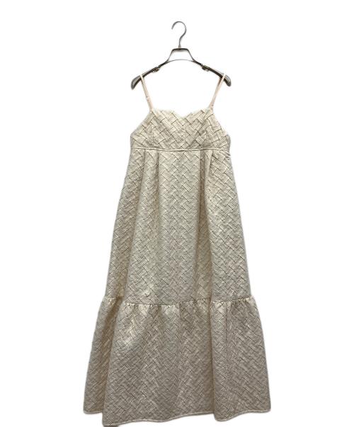 sahara（サハラ）sahara (サハラ) Smocking Design Dress アイボリー サイズ:FREEの古着・服飾アイテム