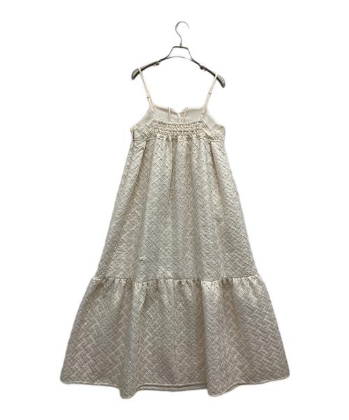 sahara（サハラ）sahara (サハラ) Smocking Design Dress アイボリー サイズ:FREEの古着・服飾アイテム