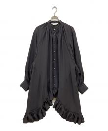 beautiful people（ビューティフルピープル）の古着「ダブルエンド2wayフリルブラウス」｜ブラック