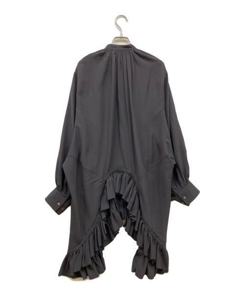 beautiful people（ビューティフルピープル）beautiful people (ビューティフルピープル) ダブルエンド2wayフリルブラウス ブラック サイズ:36の古着・服飾アイテム