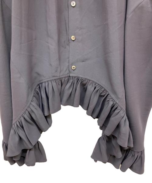 beautiful people（ビューティフルピープル）beautiful people (ビューティフルピープル) ダブルエンド2wayフリルブラウス ブラック サイズ:36の古着・服飾アイテム