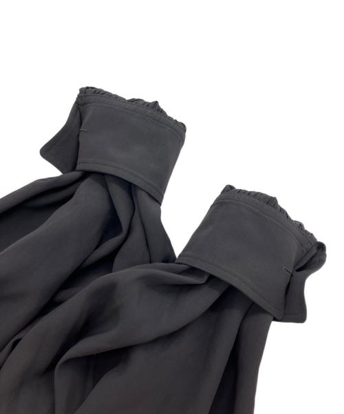 beautiful people（ビューティフルピープル）beautiful people (ビューティフルピープル) ダブルエンド2wayフリルブラウス ブラック サイズ:36の古着・服飾アイテム