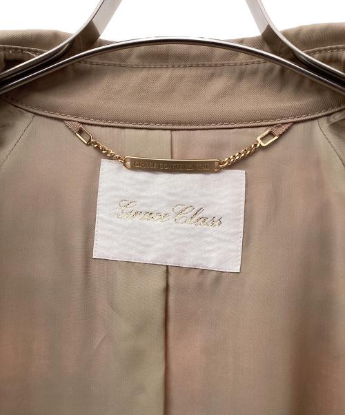 GRACE CLASS（グレースクラス）GRACE CLASS (グレースクラス) チェックツイード切替トレンチコート レッド×ベージュ サイズ:36の古着・服飾アイテム