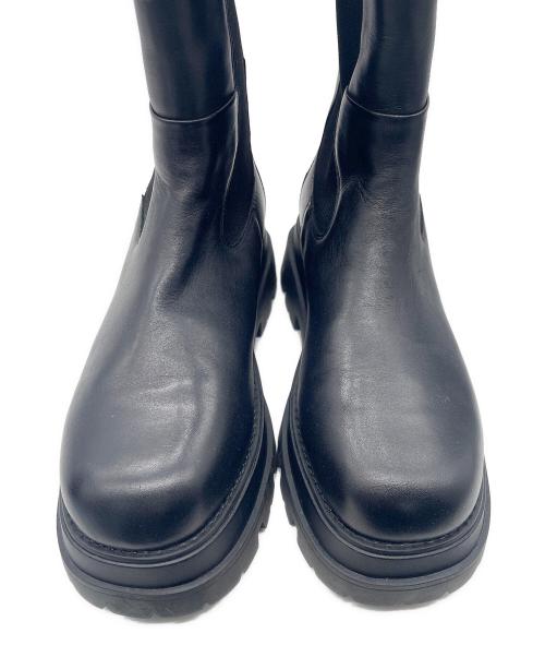 ASH（アッシュ）Ash (アッシュ) サイドゴアロングブーツ ブラック サイズ:38の古着・服飾アイテム