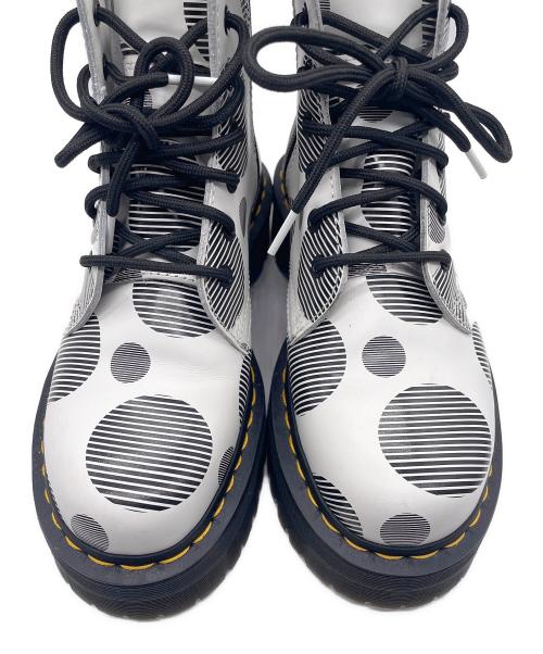 Dr.Martens（ドクターマーチン）Dr.Martens (ドクターマーチン) POLKA DOT 8ホールブーツ ホワイト サイズ:UK6の古着・服飾アイテム