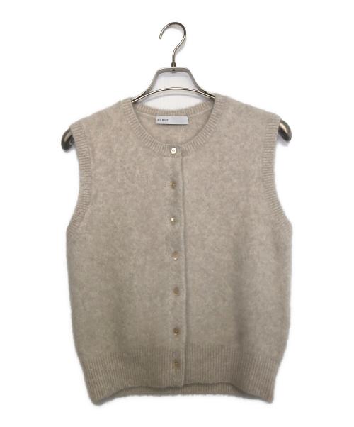 Noble（ノーブル）Noble (ノーブル) ファーニットフロントボタンベスト ベージュ サイズ:Free 未使用品の古着・服飾アイテム