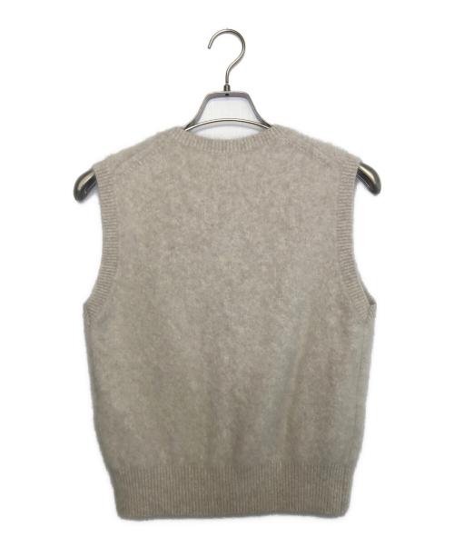 Noble（ノーブル）Noble (ノーブル) ファーニットフロントボタンベスト ベージュ サイズ:Free 未使用品の古着・服飾アイテム