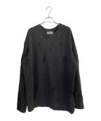 Yohji Yamamoto pour hommeヨウジヤマモト プールオム）の古着「DAMAGED LINING SWEAT SHIRT」｜ブラック