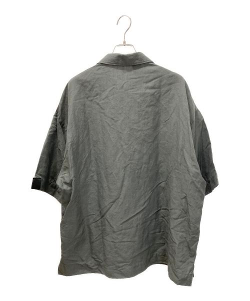 N.HOOLYWOOD（エヌ ハリウッド）N.HOOLYWOOD (エヌ ハリウッド) PULLOVER HALF SLEEVE SHIRT グレー サイズ:40の古着・服飾アイテム