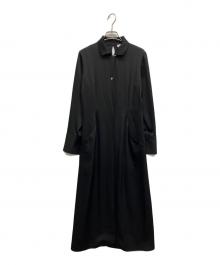 THE PERMANENT EYE（ザ パーマネント アイ）の古着「2way slim satin Dress」｜ブラック