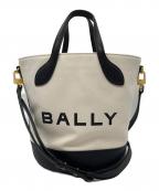 BALLYバリー）の古着「2WAYショルダーバッグ」｜アイボリー×ブラック
