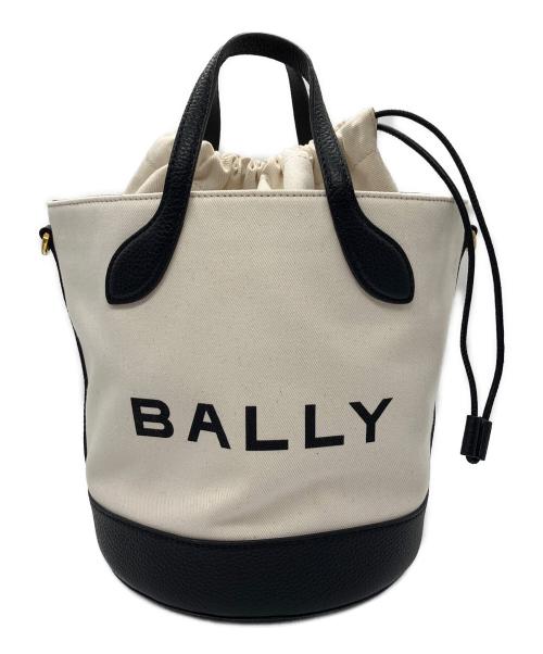 BALLY（バリー）BALLY (バリー) 2WAYショルダーバッグ アイボリー×ブラックの古着・服飾アイテム