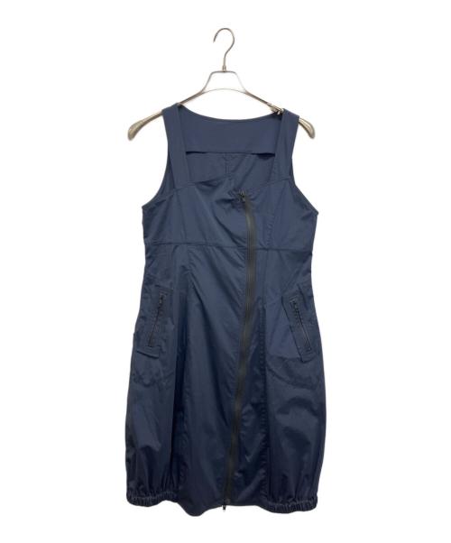 Cube-Cube（キューブ キューブ）Cube-Cube (キューブ キューブ) ナイロンワンピース ネイビー サイズ:38の古着・服飾アイテム