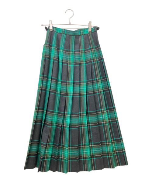 O'NEIL OF DUBLIN（オニールオブダブリン）O'NEIL OF DUBLIN (オニールオブダブリン) MOYNALTY ロング キルトスカート グリーン サイズ:36の古着・服飾アイテム